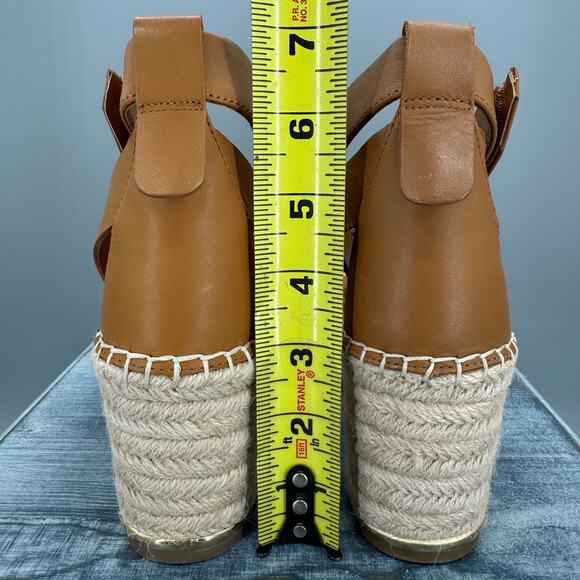 NEW Franco Sarto Women’s Callia Espadrille Wedges Brown Size 10M - Picture 4 of 10